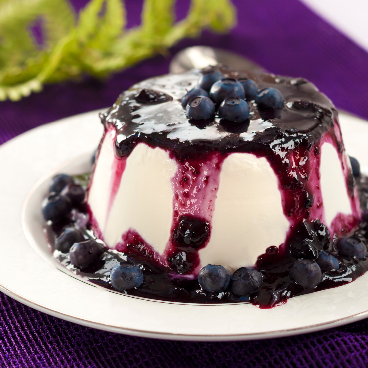 Blueberry Yoghurt Mousse Cups